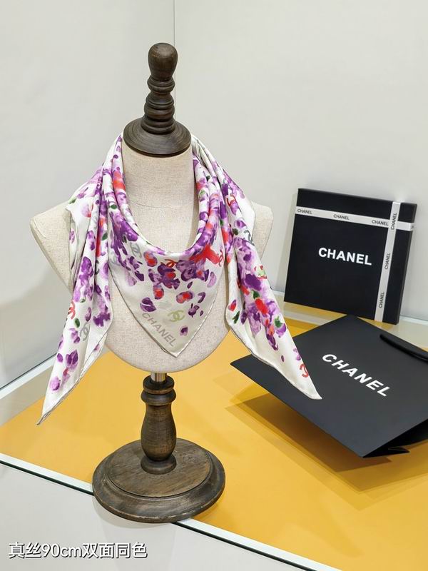 Chanel silk scarf hm45